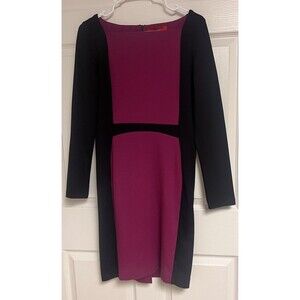 Narciso Rodriguez for Design Nation Ponte Knit Sheath Dress Color-Block Size S